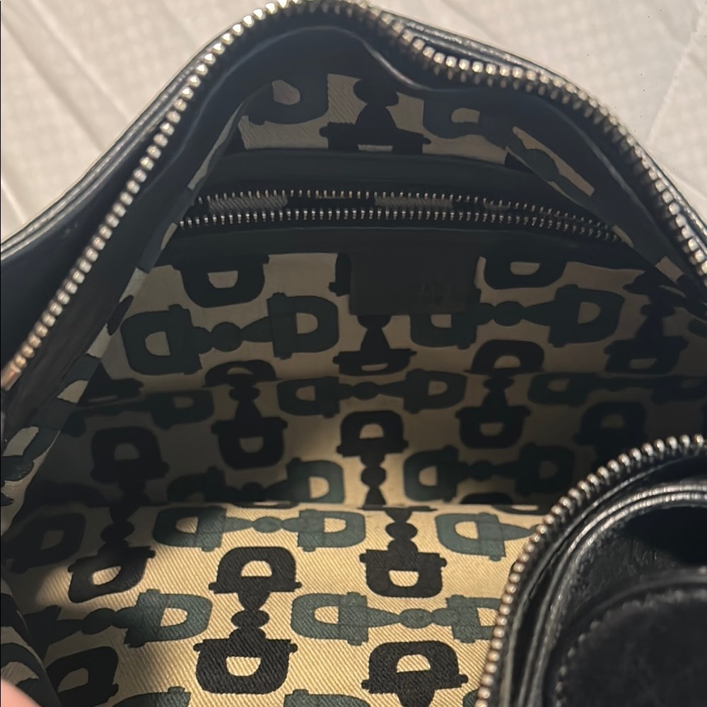 Gucci Horsebit Creole Hasler Guccissima Hobo Gold Black - Picture 10 of 15